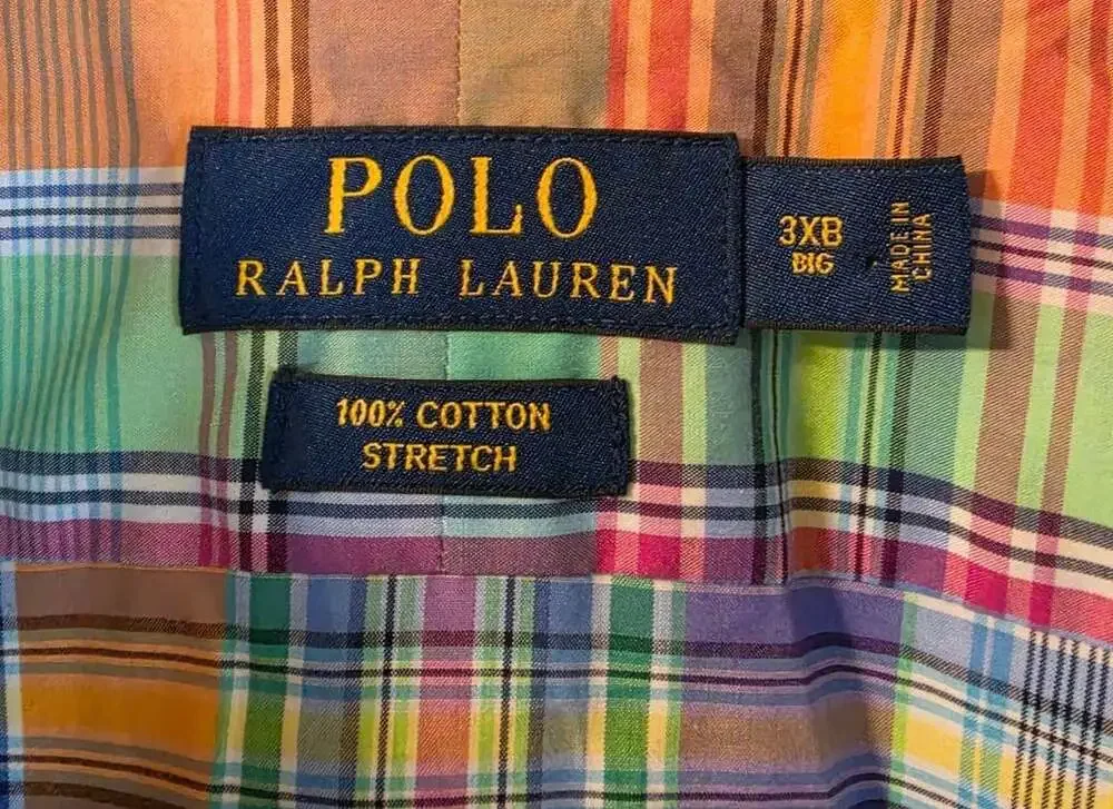 Polo Ralph Lauren Men's Multicolor Plaid Long Sleeve Button-Down Shirt 3XB Big